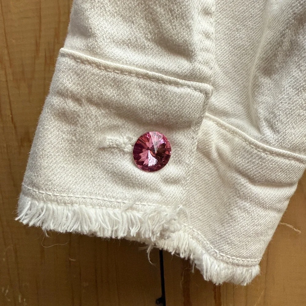✨Vintage✨Allen B. By Allen B. Schwartz rhinestone denim jacket., - Picture 7 of 10
